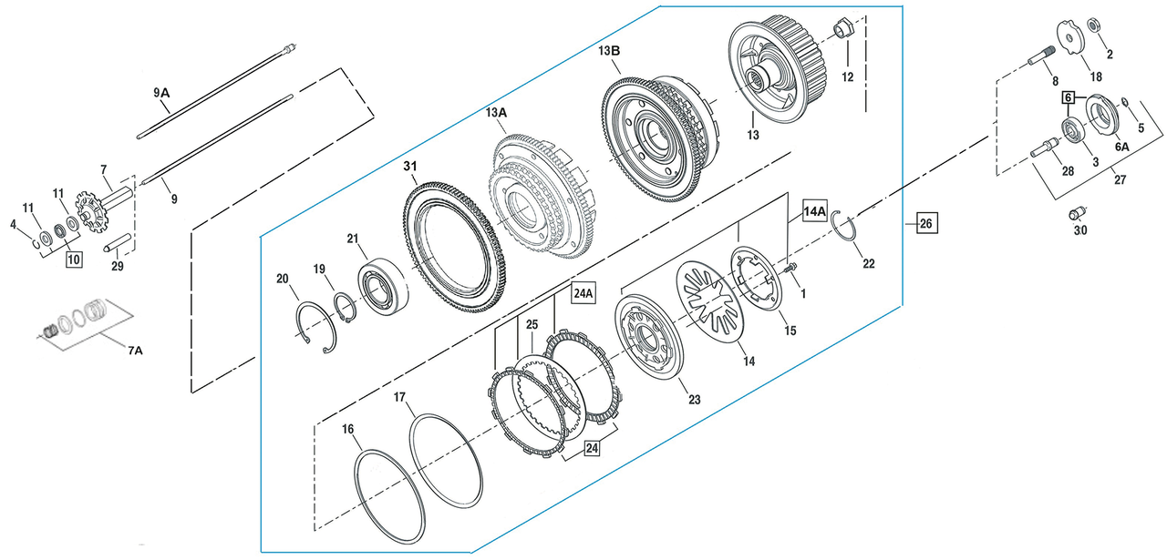 GZP Starter ring gear BT98-06 102T bolt