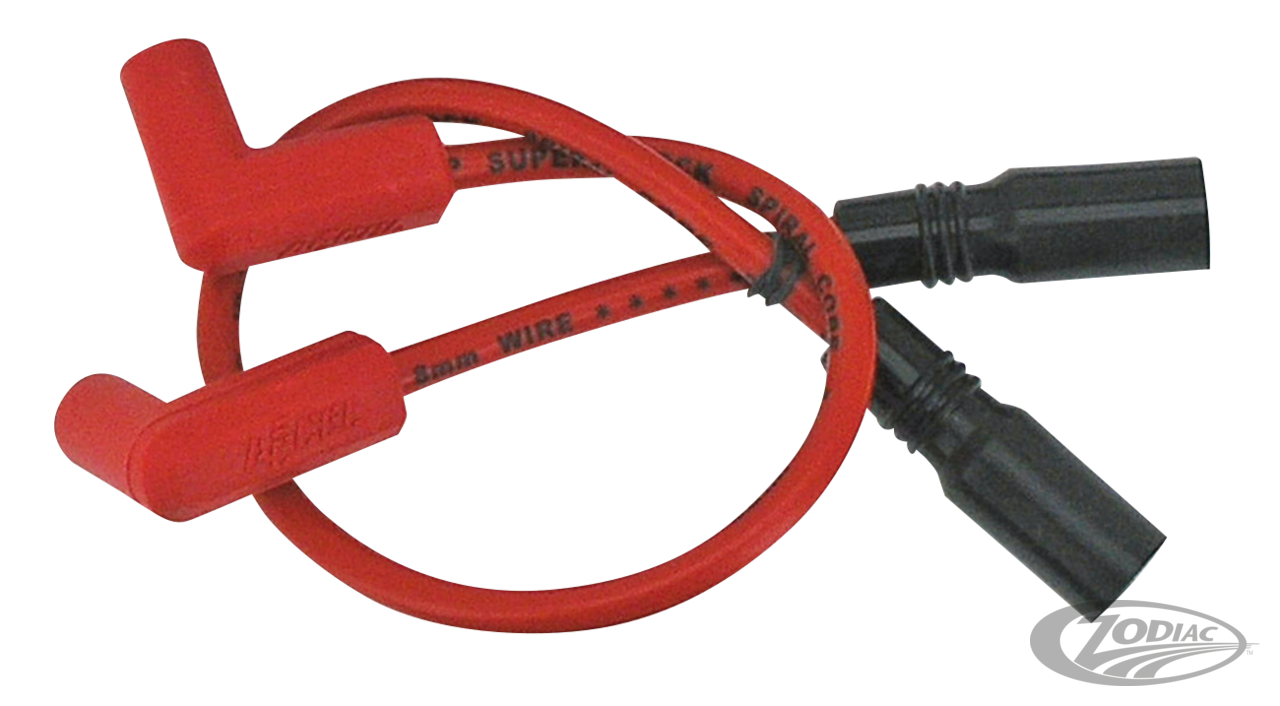 ACCEL Super Stock 8MM Ferro-Spiral Core Red Wire Set 171097-R 