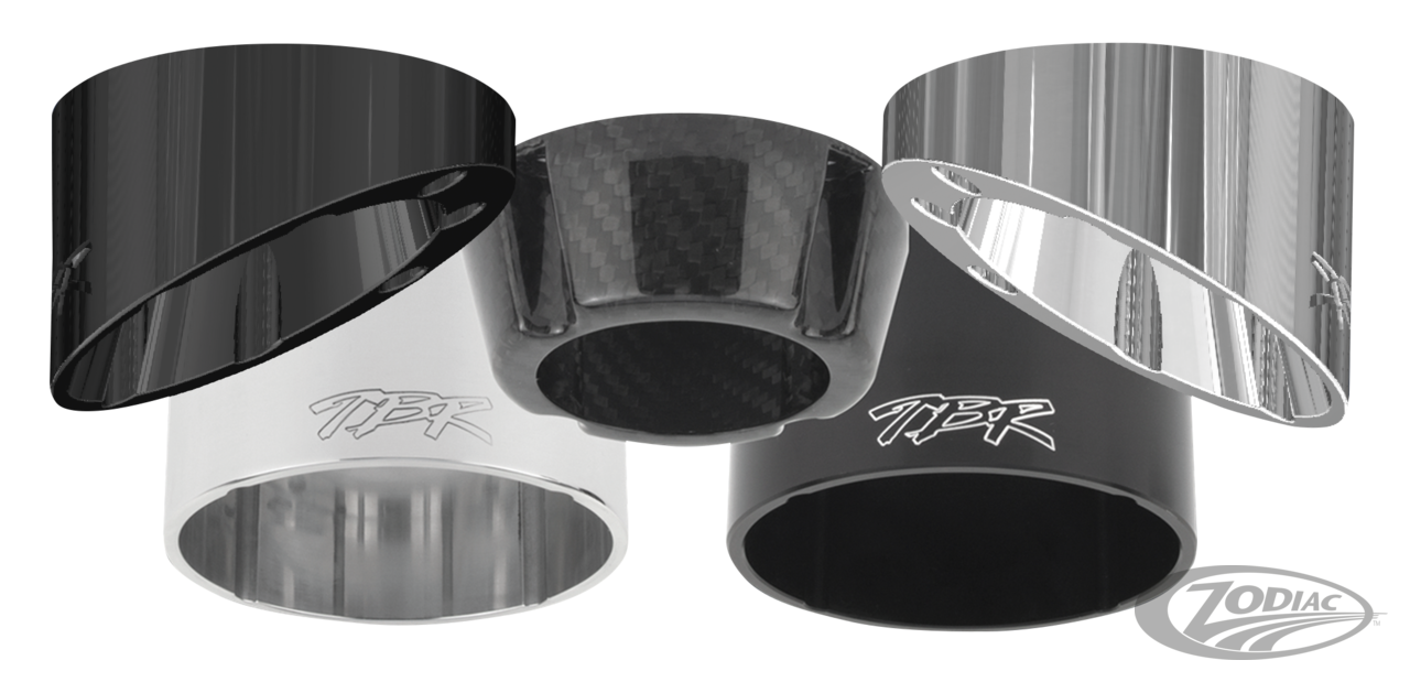 Two Brothers Racing Competition-S Replacement Straight End Cap In Black Finish For TBR 4 Inch Touring Slip-ons (005-10-15)