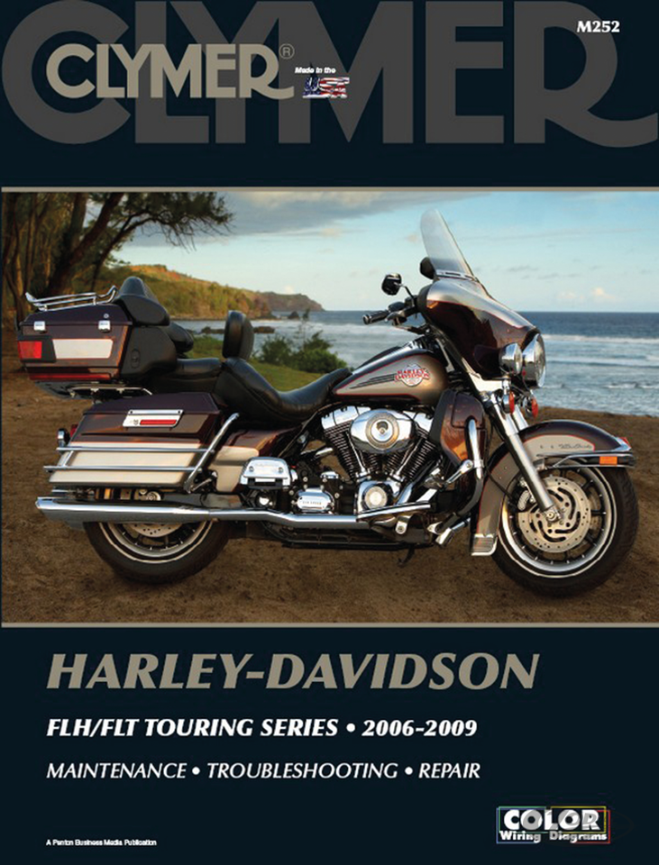 Clymer For Twin Cam Big Twin, 2006-2009 Twin Cam Powered FLH & FLT Series TOURING. Includes CD With Wiring Diagrams And Diagnostic Flow Charts (796996)