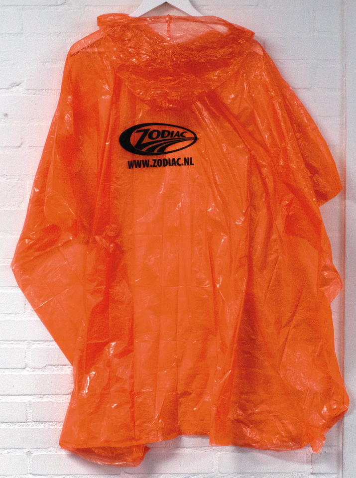 Zodiac Orange Disposable Rain Poncho