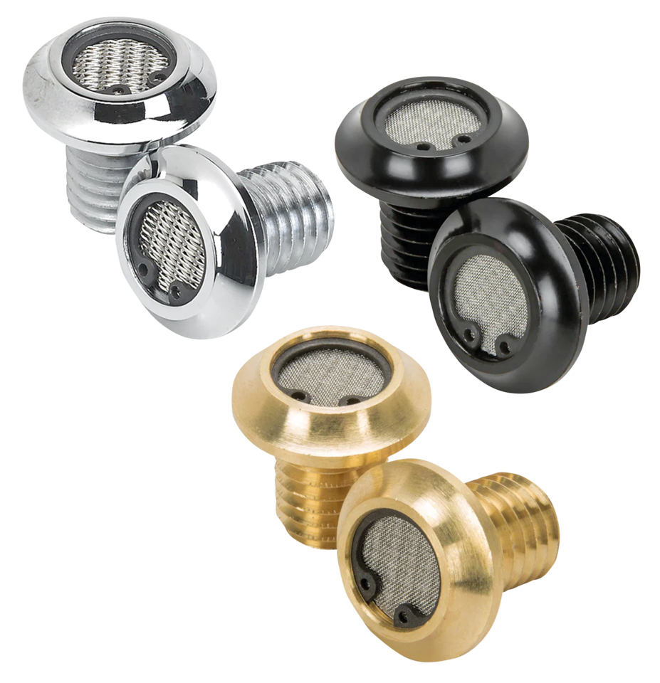 LOWBROW CUSTOMS RADIUS BREATHING BREATHER BOLTS - Zo...