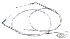 THROTTLE AND IDLE CABLES FOR USE WITH AFTERMARKET CARBURETORS