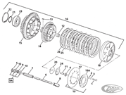 CLUTCH PARTS FOR 1984-1989 BIG TWIN