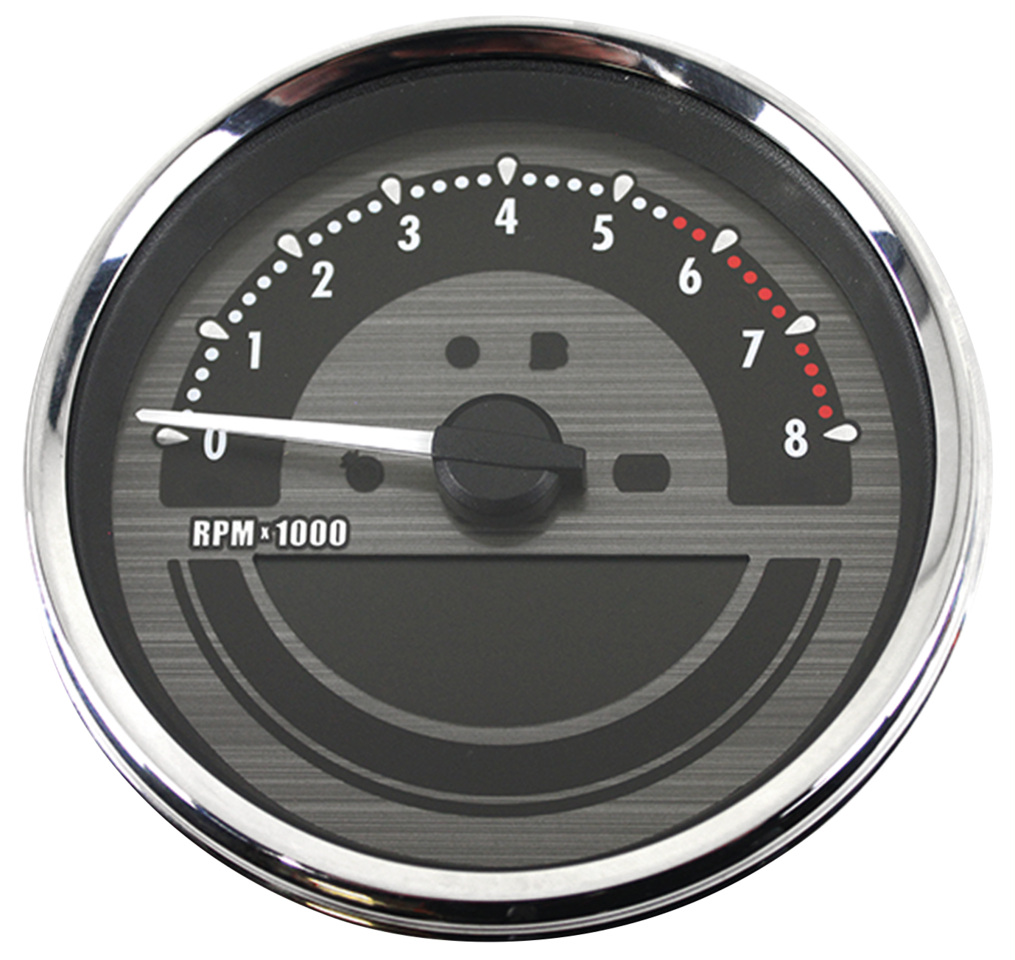 5" Speedo/Tachometer Black KMH/MPH