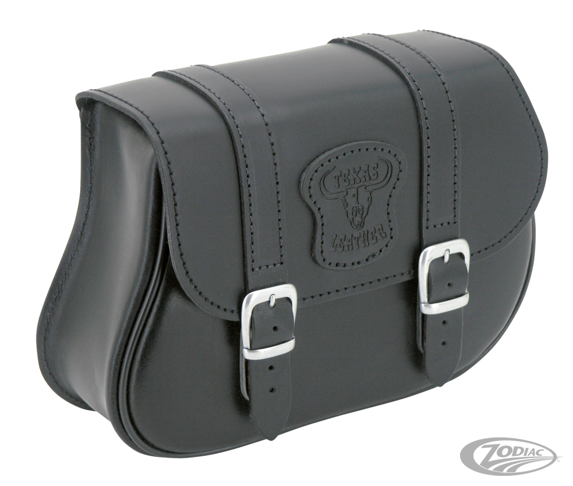 Texas Leather V-Rod black leather bag - Downtown American Motorcycles