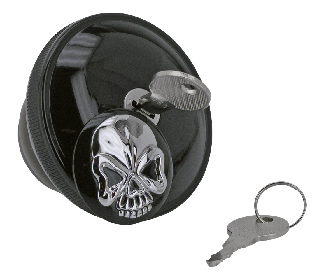 GZP Blk Skull locking gascap vetd 83-96