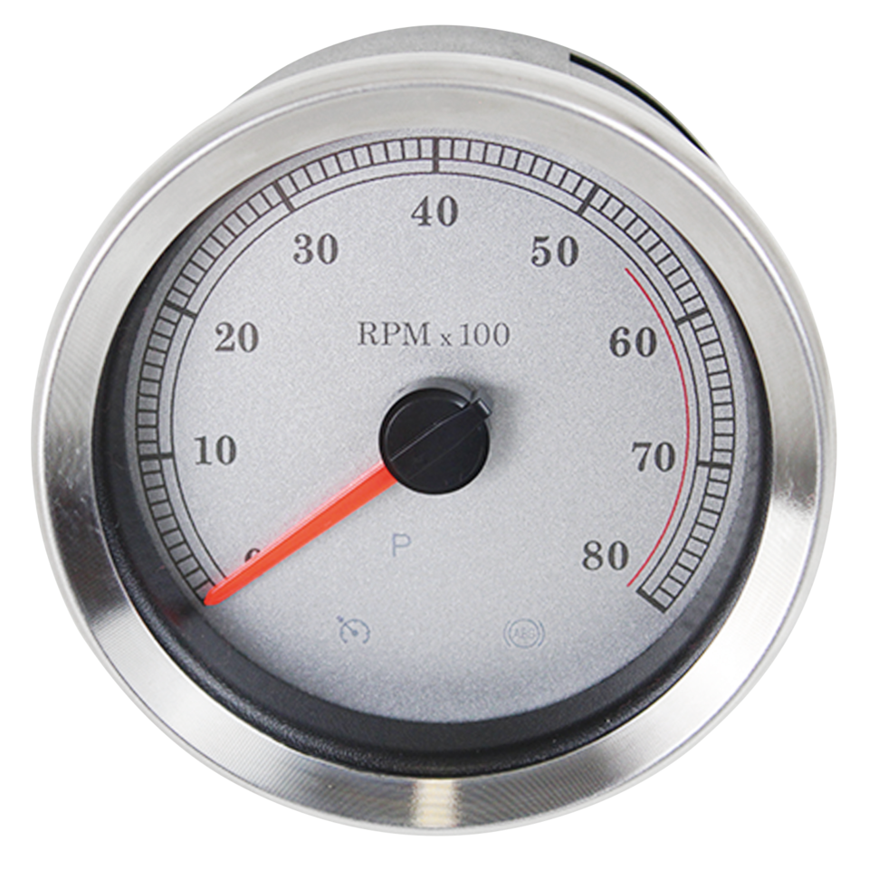 4" Tachometer Silver