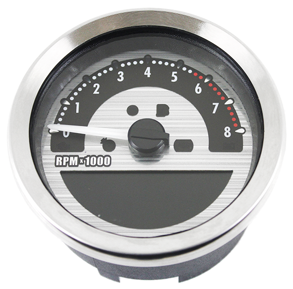 4" Speedo/Tachometer Silver KMH/MPH