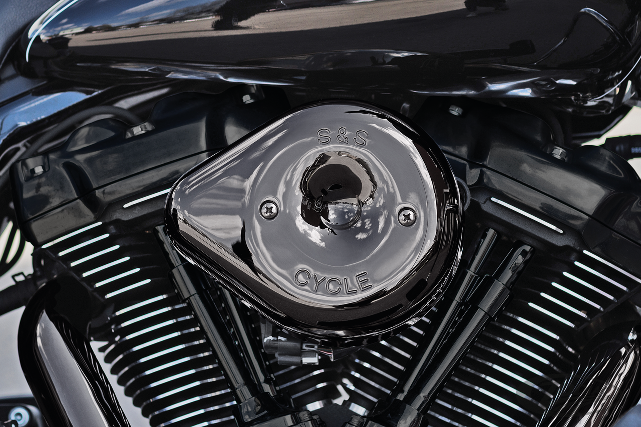 S&S Stealth Luftfilter Teardrop Chrom f. Harley-Davidson Softail / Touring  18-20, für M8 ab 2017, Luftfilter komplett, Luftfilter, Vergaser und  Einspritzung, Motorradteile