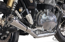E-APPROVED V-PERFORMANCE SLIP-ON MUFFLERS FOR ROYAL ENFIELD CONTINENTAL GT & INTERCEPTOR