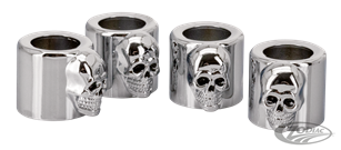 "BAD TO THE BONES" SKULLED PUSHROD COVER CUPS