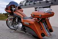 TOMMY & SONS FIBERGLASS SUPER STRETCHED SADDLEBAGS FOR TOURING