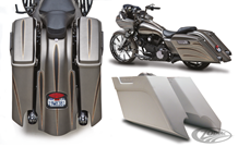 ARLEN NESS DOWN-N-OUT STRETCHED SADDLEBAGS & FENDERS