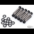 BLACK STAINLESS STEEL CAM COVER SCREW KITS FOR TWIN CAM
