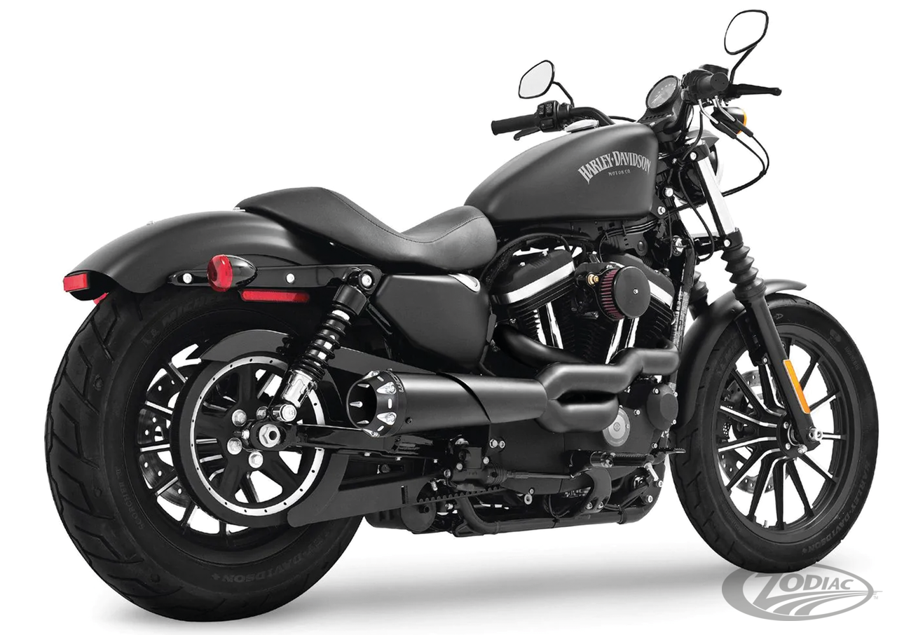Freedom Performance Exhaust 1986-2003 Sportster Xlrace Versiondoes Not Fit With Stock Aircleaner & Not Suitable To Ride With Passenger, Black With Black Sculpted Tip (735695)